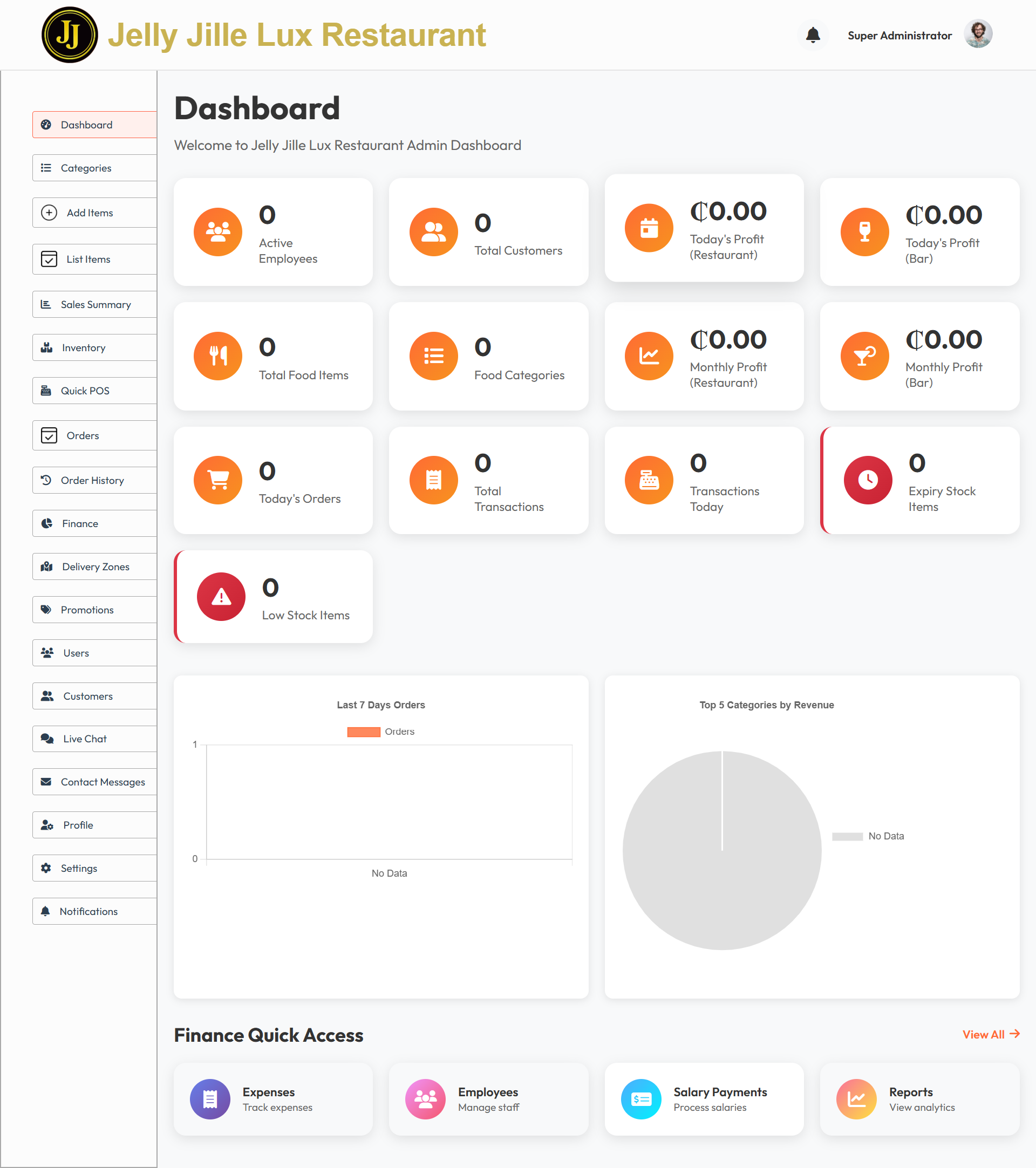 Admin Dashboard